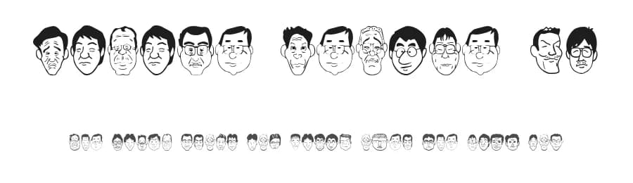 Sakabe People 04 by Takasakiyama — Dingbats Font — preview 1