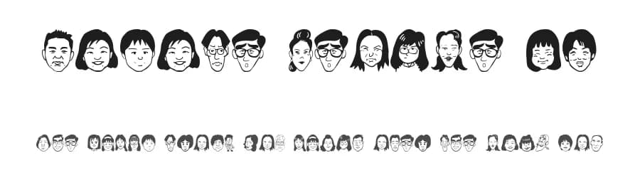 Sakabe People 07 by Takasakiyama — Dingbats Font