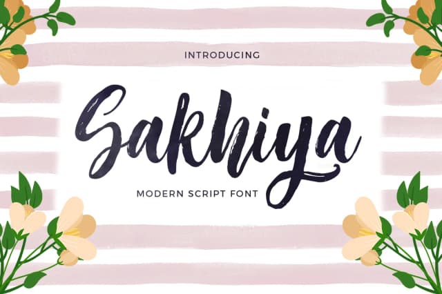 Sakhiya Font by Picatype Studio — Script Handwritten Font