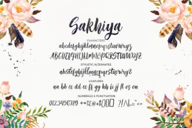 Sakhiya Font by Picatype Studio — Script Handwritten Font — thumbnail 8