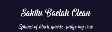 Sakitu Baelah Clean by Letternun — Script Handwritten Font — thumbnail 2