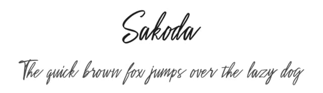 Sakoda by Indotitas Squad — Script Handwritten Font