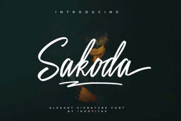 Sakodota Font by indotitas — Script Handwritten Font