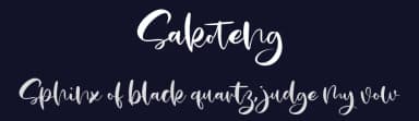 Sakoteng by Vunira Design — Script Handwritten Font — thumbnail 2