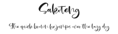 Sakoteng by Vunira Design — Script Handwritten Font — thumbnail 1