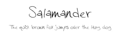 Salamander by Samantha Straw — Script Handwritten Font — thumbnail 1