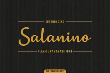 Salanino Font by The Traveling Fox — Script Handwritten Font — thumbnail 1