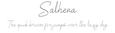 Salhena by alphArtype — Script Handwritten Font — thumbnail 1