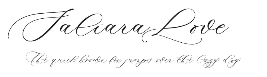 Saliara Love by Four Lines — Script Handwritten Font