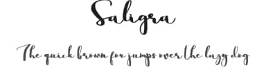 Saligra by Zmapist — Script Handwritten Font — thumbnail 1