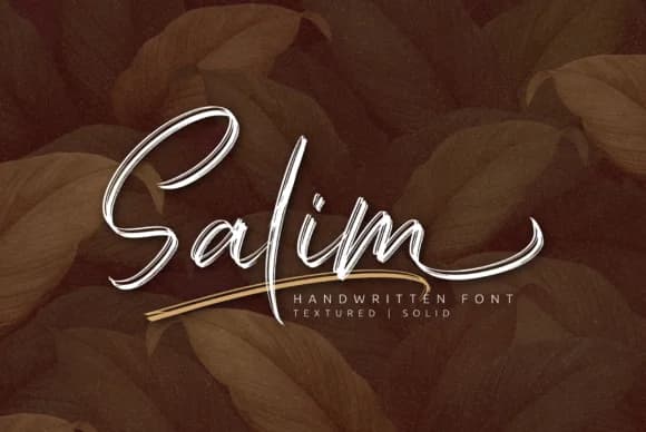 Salim Font by Omotu — Script Handwritten Font