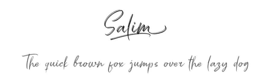 Salim by Omotu Studio — Script Handwritten Font