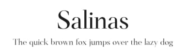 Salinas by Genilson L. Santos — Serif Font — thumbnail 1