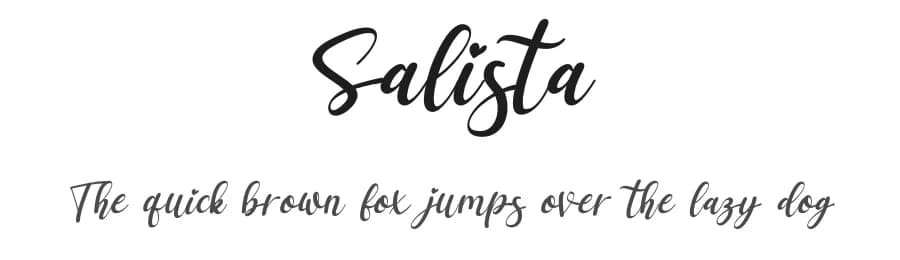 Salista by Letterena Studios — Script Handwritten Font