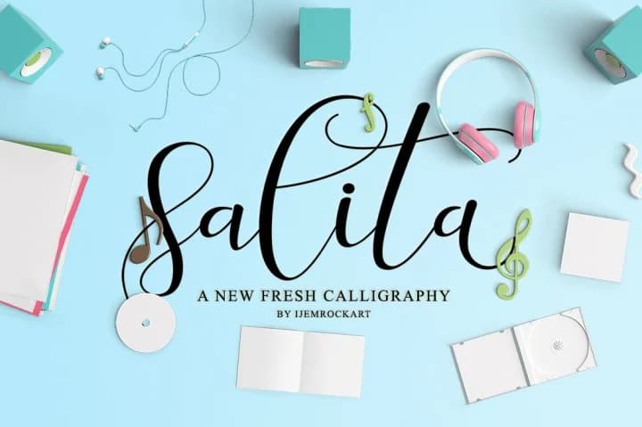 Salita Script Font by Ijem RockArt — Script Handwritten Font