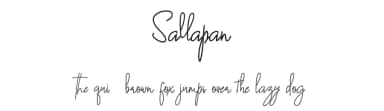 Sallapan by ZerofiveStudio — Script Handwritten Font — thumbnail 1