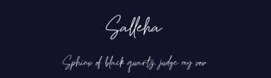 Salleha by Bale — Script Handwritten Font — thumbnail 2
