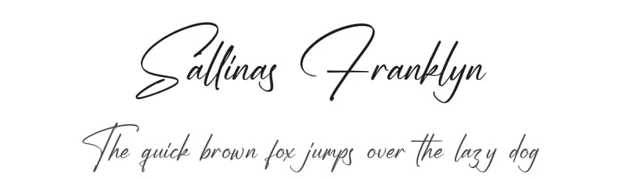 Sallinas Franklyn by Letterena Studios — Script Handwritten Font