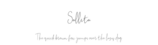 Sallita by wisto studio — Script Handwritten Font