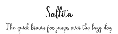 Sallita by Amarlettering - Takiy — Script Handwritten Font — thumbnail 1