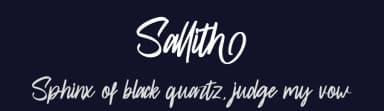 Sallith by Skiiller Studio — Script Handwritten Font — thumbnail 2