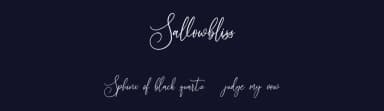 Sallowbliss by Maulana Creative — Script Handwritten Font — thumbnail 2