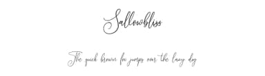 Sallowbliss by Maulana Creative — Script Handwritten Font — thumbnail 1