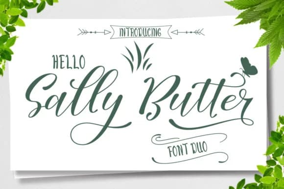 Sally Butter Font by Natural Ink — Script Handwritten Font