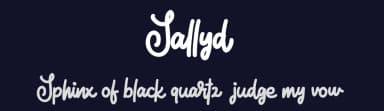 Sallyd by Riki — Script Handwritten Font — thumbnail 2