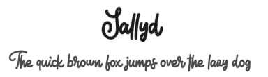 Sallyd by Riki — Script Handwritten Font — thumbnail 1