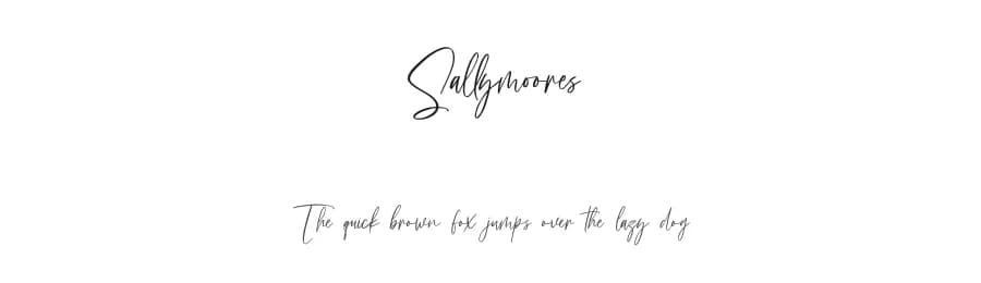 Sallymoores by Maulana Creative — Script Handwritten Font