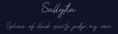 Sallytta by Koplexs Studio — Script Handwritten Font — thumbnail 2