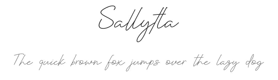 Sallytta by Koplexs Studio — Script Handwritten Font — preview 1