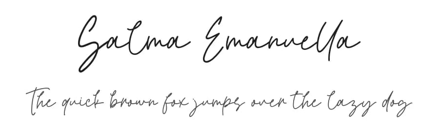 Salma Emanuella by Bluestype Studio — Script Handwritten Font
