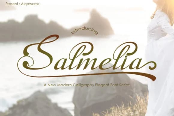 Salmelia Font by Alqawoms — Script Handwritten Font