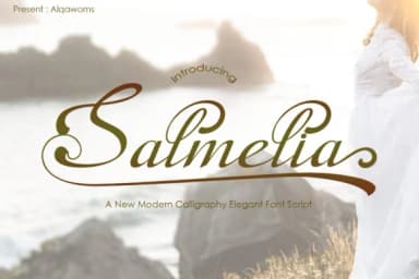 Salmelia Font by Alqawoms — Script Handwritten Font — thumbnail 1