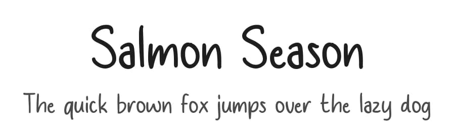 Salmon Season by MJType — Script Handwritten Font