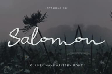 Salomon Font by I Do Not Sleep — Script Handwritten Font — thumbnail 1