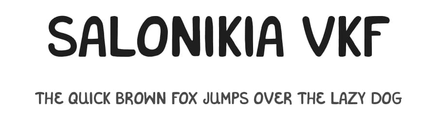 Salonikia VKF by Vasilis Kanaris — Script Handwritten Font