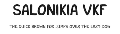 Salonikia VKF by Vasilis Kanaris — Script Handwritten Font — thumbnail 1