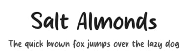 Salt Almonds by MJType — Script Handwritten Font — thumbnail 1