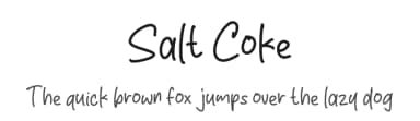 Salt Coke by MJType — Script Handwritten Font — thumbnail 1