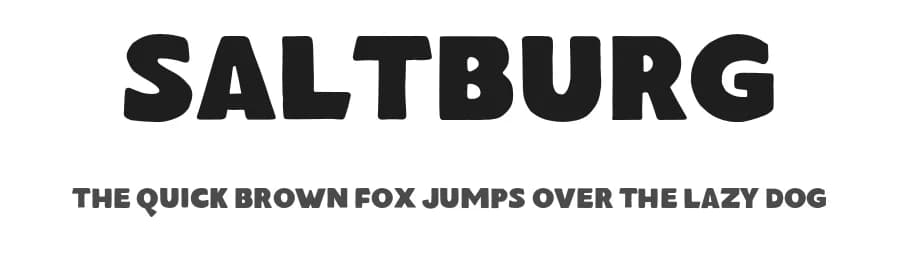 Saltburg by Letterhend Studio — Sans Serif Font