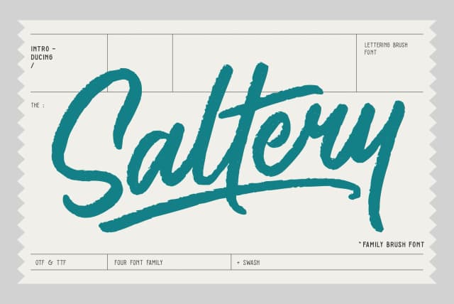 Saltery Font by Pana Type — Script Handwritten Font