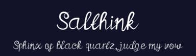 Salthink by Kong Font — Script Handwritten Font — thumbnail 2