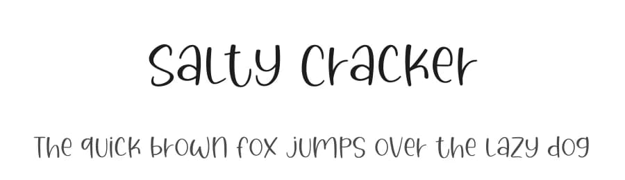 Salty Cracker by Graphix Line Studio — Script Handwritten Font — preview 1