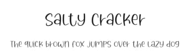 Salty Cracker by Graphix Line Studio — Script Handwritten Font — thumbnail 1