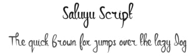 Saluyu Script by Typefactoryco — Script Handwritten Font — thumbnail 1