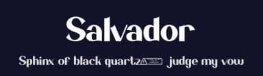 Salvador by Kong Font — Sans Serif Font — thumbnail 2
