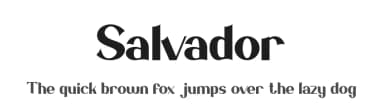 Salvador by Kong Font — Sans Serif Font — thumbnail 1